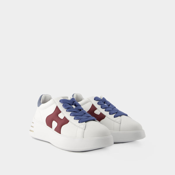 Sneakers Rebel Allacciato - Hogan - Cuir - Blanc