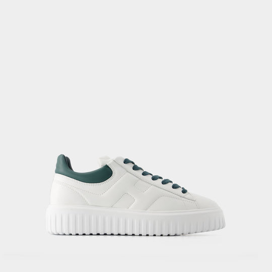 Sneakers H-Stripes Allacciato - Hogan - Cuir - Blanc