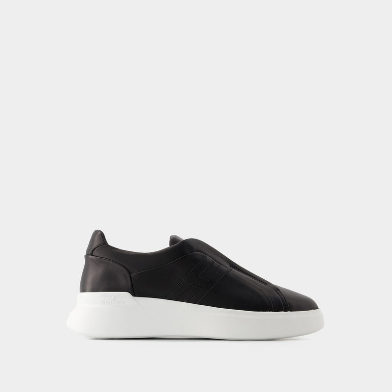 Sneakers H580 Slip On - Hogan - Cuir - Noir