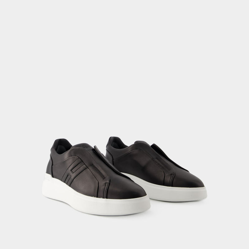 Sneakers H580 Slip On - Hogan - Cuir - Noir