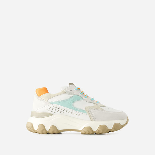 Sneakers Hyperactive - Hogan - Cuir - Gris/Marron