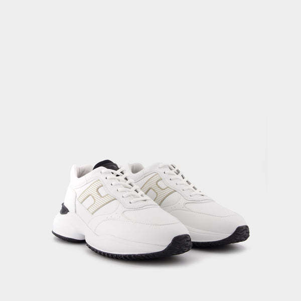 Baskets Interaction Allacciato H Laser en Toile Blanche
