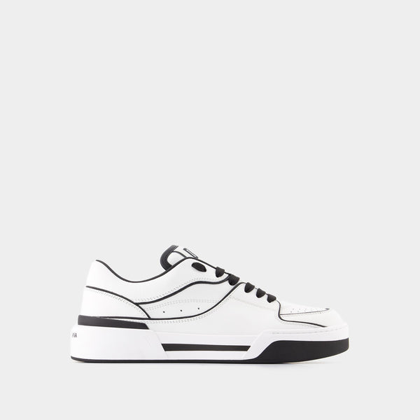 Sneakers New Roma - Dolce&Gabbana - Cuir - Noir/Blanc