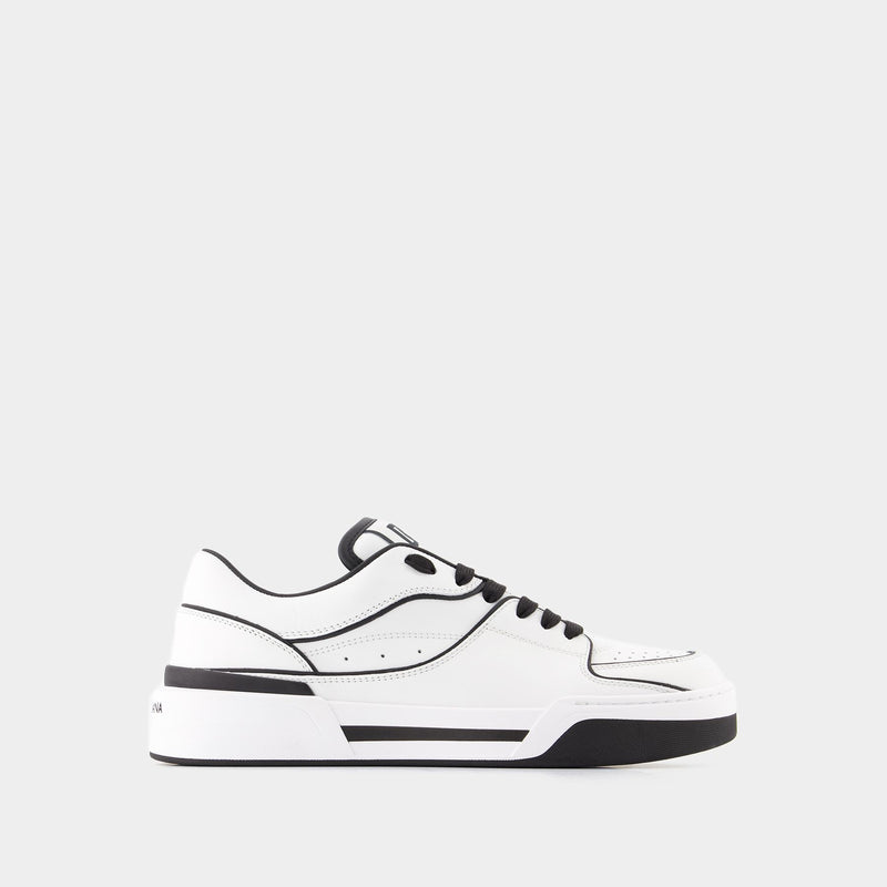 Sneakers New Roma - Dolce&Gabbana - Cuir - Noir/Blanc