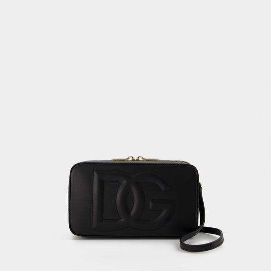 Sac À Bandoulière Dg Logo Camera - Dolce & Gabbana - Cuir - Noir