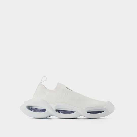 Sneakers Wave Lace Up - Dolce & Gabbana - Bianco/Argento