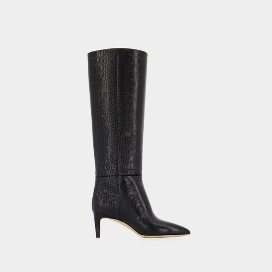 Bottes Stiletto Boot 60 - Paris Texas - Cuir - Noir