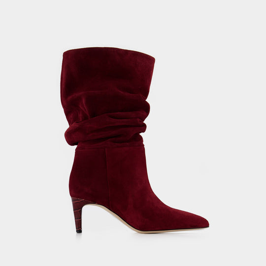 Bottes Slouchy 60 - Paris Texas - Cuir - Cabernet