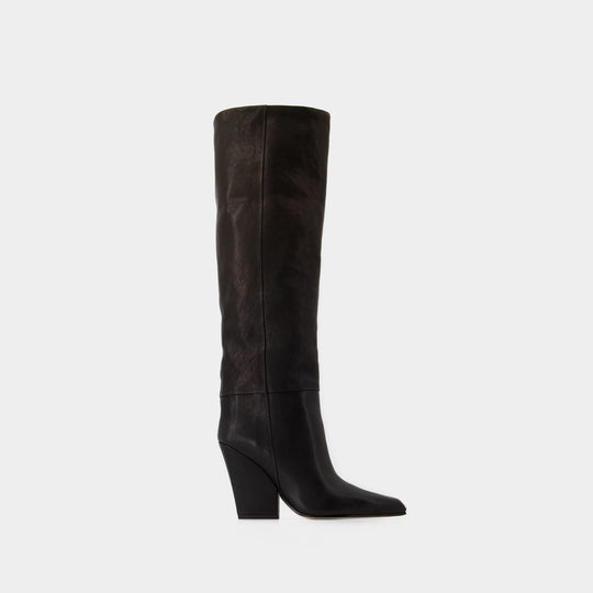 Bottes Jane 100 - Paris Texas - Cuir - Noir