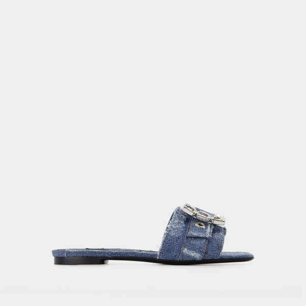 Sandales Patchwork - Dolce & Gabbana - Denim - Cobalto Scuro