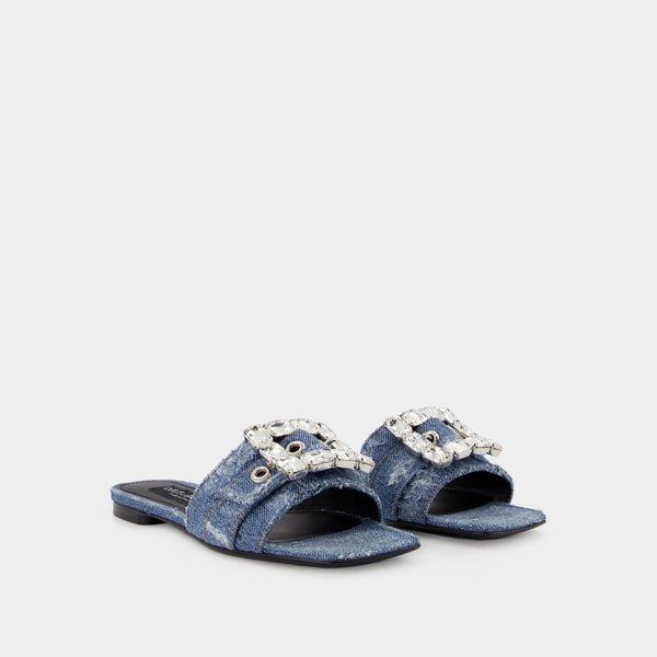Sandales Patchwork - Dolce & Gabbana - Denim - Cobalto Scuro
