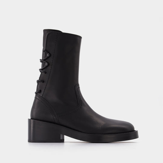 Bottines Henrica en Cuir Noir
