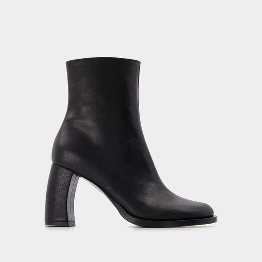 Bottines Lisa en Cuir Noir