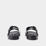 Sandales Block Henri - Ann Demeulemeester - Cuir - Noir