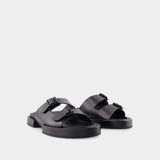 Sandales Block Henri - Ann Demeulemeester - Cuir - Noir