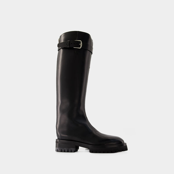 Bottes Nes Riding - Ann Demeulemeester - Cuir - Noir