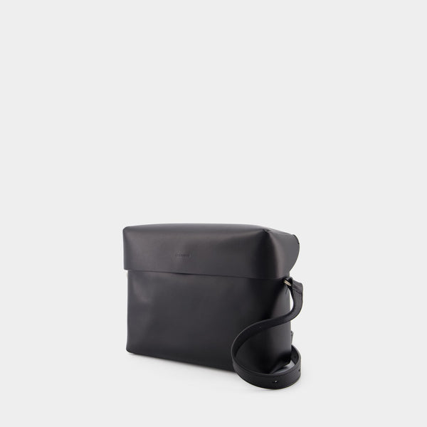 Sac À Bandoulière Lid - Jil Sander - Cuir - Noir