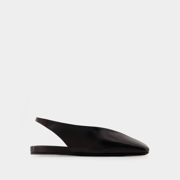 Sandales Ballet - Jil Sander - Cuir - Noir