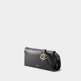 Sac Hobo All Day Buckle - Jil Sander - Cuir - Noir