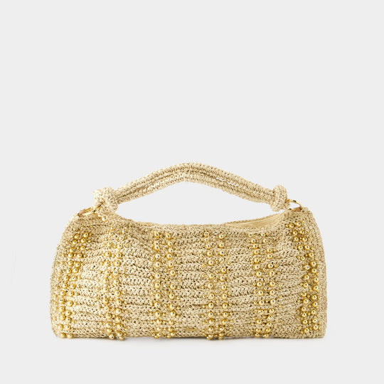 Sac Porté Épaule Hera - Cult Gaia - Raffia - Doré