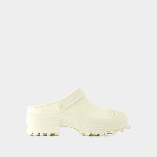 Mules Traktori - Camper - Cuir - Blanc