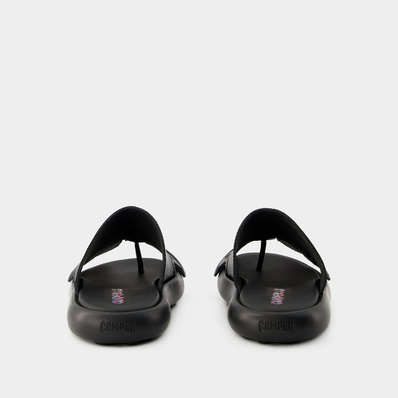 Sandales Pelotas Flota - Camper - Cuir - Noir