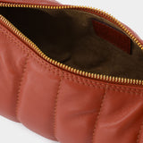 Sac Padded Cylinder en Cuir Rouge