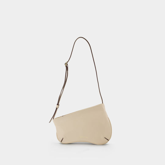 Sac Hobo Mini Curve - Manu Atelier - Cuir - Ivoire