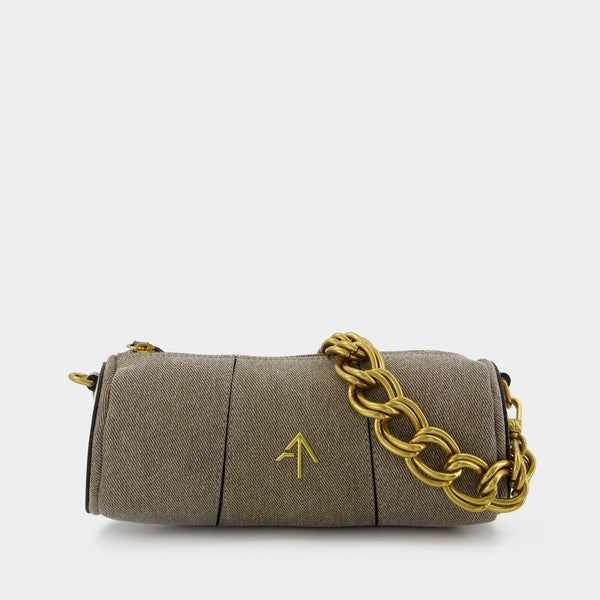 Sac Hobo Xx Mini Cylinder - Manu Atelier - Denim - Gris