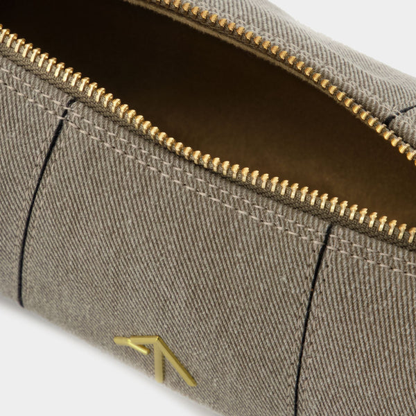 Sac Hobo Xx Mini Cylinder - Manu Atelier - Denim - Gris