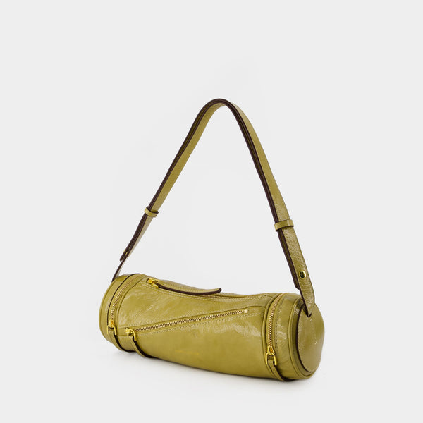 Sac Hobo Cylinder 23 - Manu Atelier - Cuir - Beige