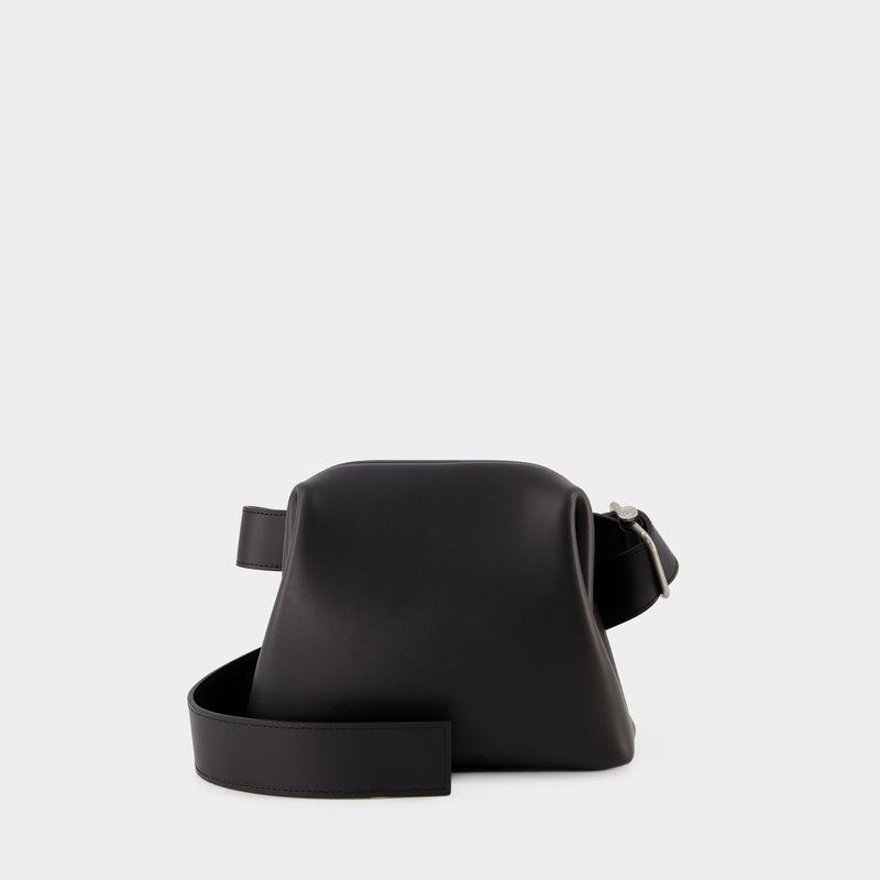 Sac Hobo Mini Brot - Osoi - Cuir - Noir