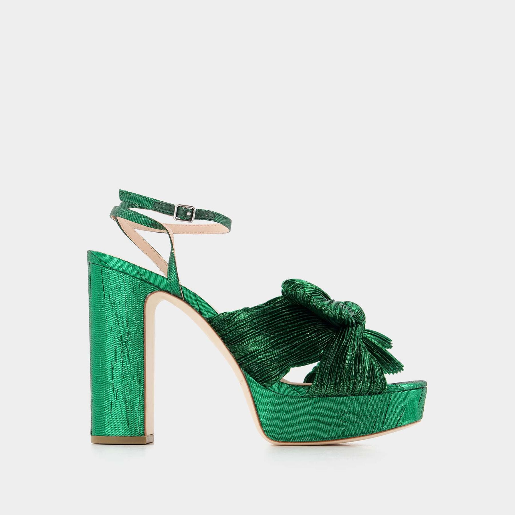 Sandales Bijoux Sergio Rossi Vert émeraude - Taille 38 - Talon Moyen - Occasion