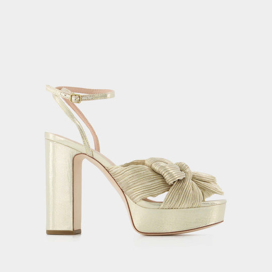 Sandales Natalia - Loeffler Randall - Cuir - Platinium
