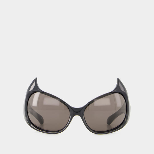 Lunettes De Soleil - Balenciaga - Noir/Gris