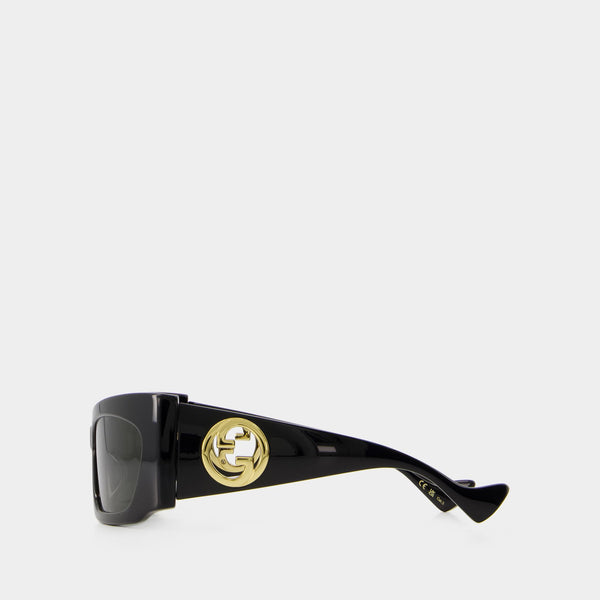 Lunettes De Soleil - Gucci - Noir/Gris