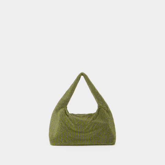 Sac Hobo Mini Crystal Mesh - Kara - Laiton - Kaki