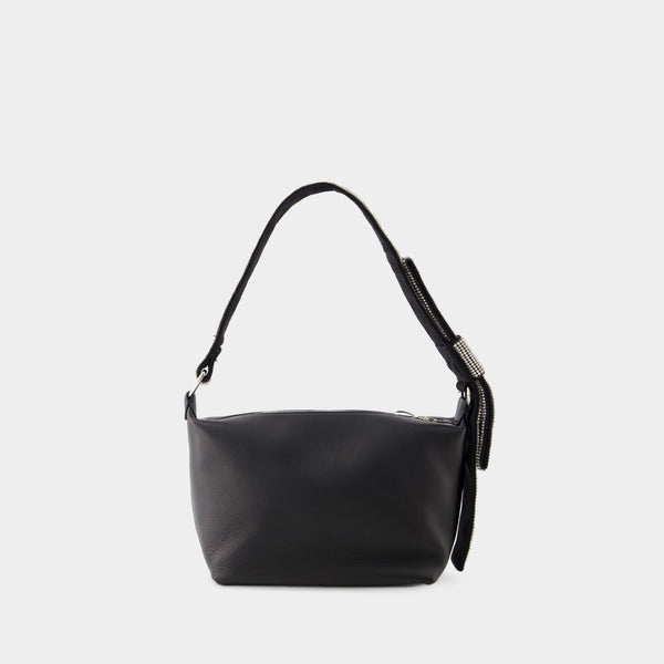Sac Hobo Bow - Kara - Cuir - Noir