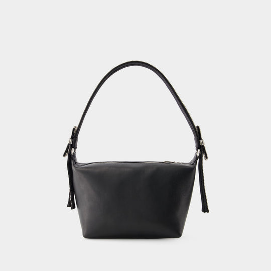 Sac À Main Double Bow Pouch - Kara - Cuir - Noir