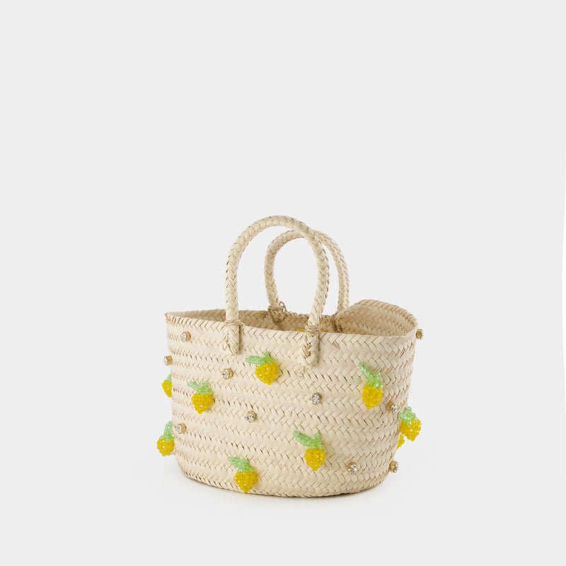 Sac Sicily Lemon - Shourouk - Fibre de Palmier - Jaune