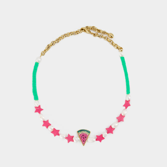 Collier Waterlemon - Shourouk - Laiton - Multi