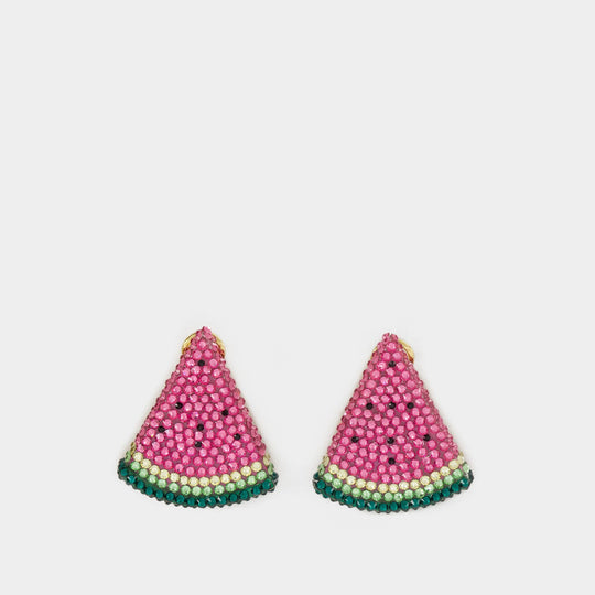 Boucles D'Oreille Retro Watermelon - Shourouk - Laiton - Multi