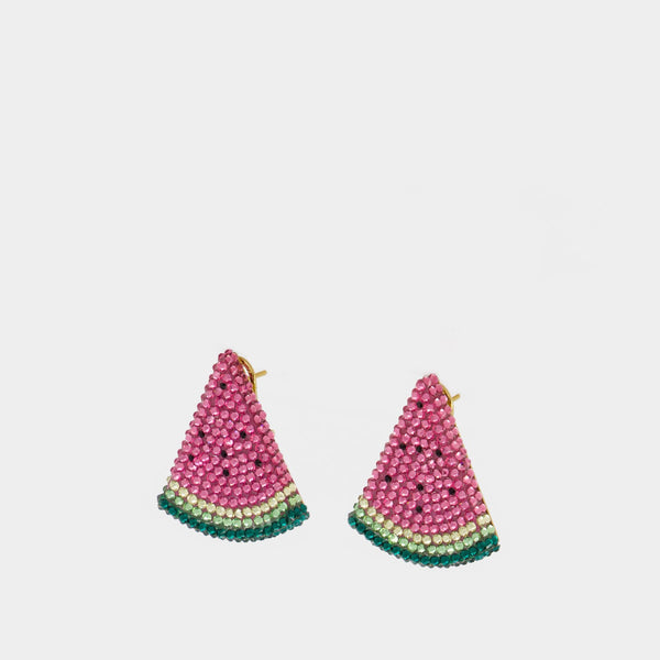 Boucles D'Oreille Retro Watermelon - Shourouk - Laiton - Multi