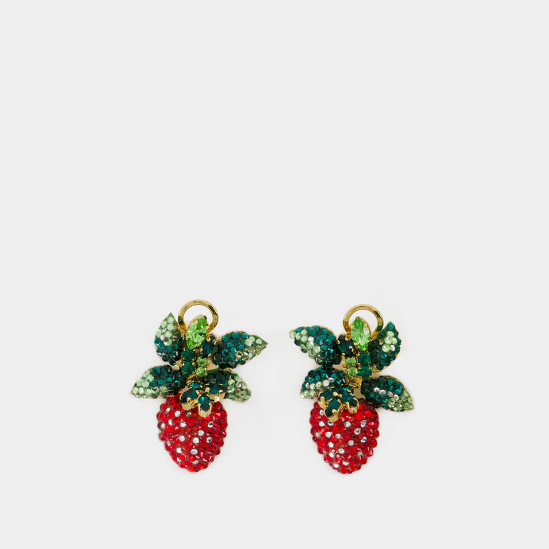 Boucles D'Oreille Wild Strawberry - Shourouk - Laiton - Multi