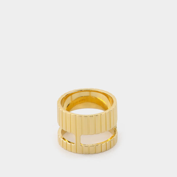 Bague Slot Core en Plaqué Or