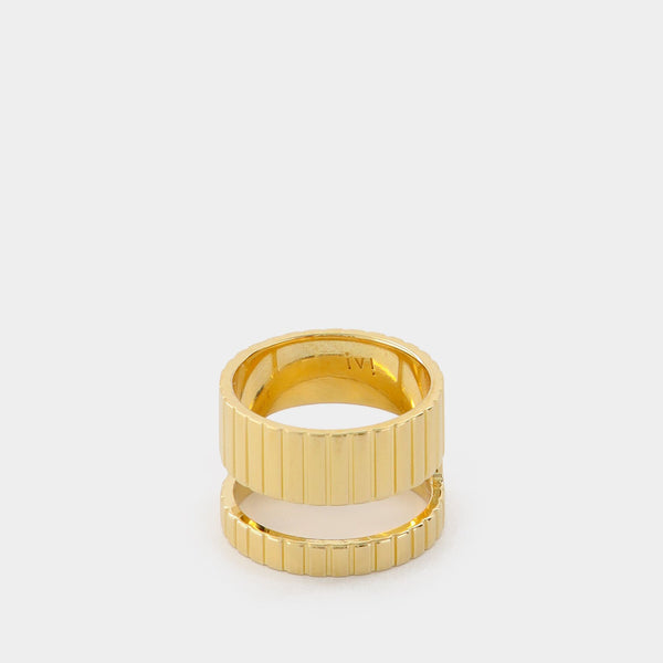 Bague Slot Core en Plaqué Or