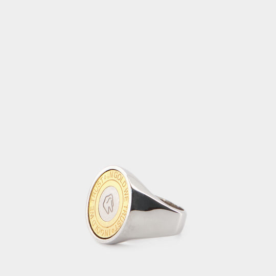 Bague Signet - In Gold We Trust - Laiton - Palladium