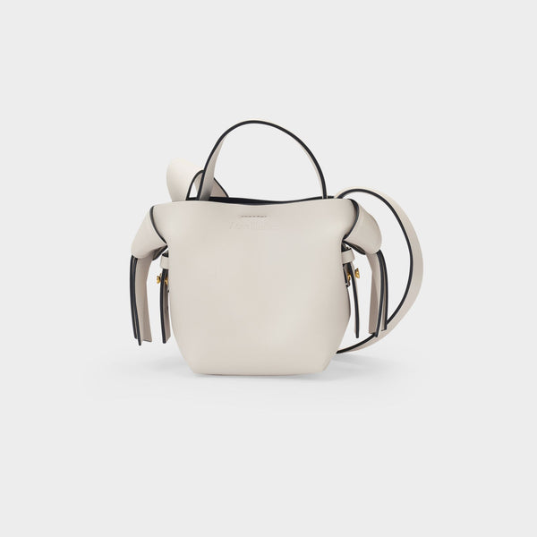Sac À Bandoulière Musubi Micro - Acne Studios - Cuir - Blanc