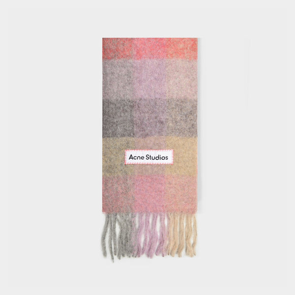 Écharpe - Acne Studios - Alpaga - Fuchsia/Lilas/Rose