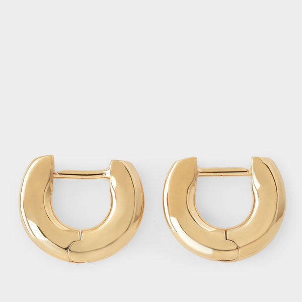 Boucles d'Oreilles Ada Small en Laiton Doré